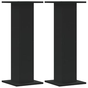 vidaXL H&oslash;yttalerstativ 2 stk svart 30x30x80 cm konstruert tre