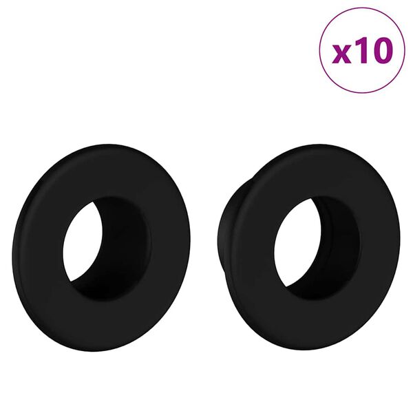 vidaXL Fotball Bordstoppere 10 pcs Hvit 3 x 3 x 2 cm HIPS