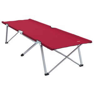 vidaXL Sammenleggbar camping seng R&oslash;d 194 x 62,5 x 42,5 cm