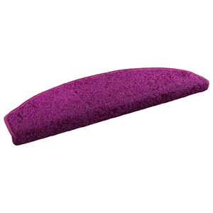 vidaXL Selvlimende trappematter 15 stk. 80 x 24,5 x 3,5 cm Violet