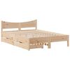 vidaXL Sengeramme med skuffer 120x190 cm heltre furu