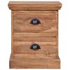 vidaXL Nattbord 40x30x50 cm heltre teak