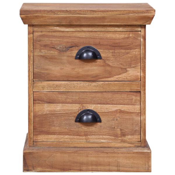 vidaXL Nattbord 40x30x50 cm heltre teak