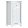 vidaXL Baderomsskap BERG hvit 40x34x80 cm heltre furu