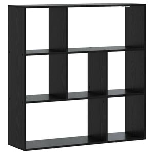 vidaXL Bokskap 102 x 29 x 103,5 cm Konstruert tre Svart eik