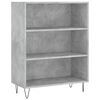 vidaXL Highboard betonggr&aring; 69,5x34x180 cm konstruert tre