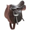 Kerbl Haflinger Ridesal l&aelig;r brun 32198