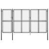 vidaXL Hageport st&aring;l 400x175 cm antrasitt