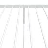 vidaXL Sengeramme i metall med hode- og fotgavl hvit 75x190 cm