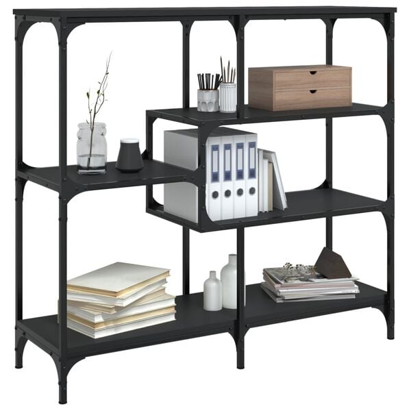 vidaXL Konsollbord svart 103x32x95 cm konstruert tre