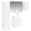 vidaXL Baderomsskapsett 5 pcs Hvit 50 x 14,5 x 70 cm Konstruert tre