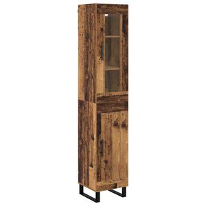 vidaXL H&oslash;yskap Gamle tre 34,5 x 34 x 180 cm Konstruert tre