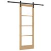 vidaXL Skyved&oslash;r ORKDAL Naturlig og svart 73,5 x 198,5 cm