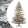 vidaXL Kunstig sammensatt juletre 150 cm 150 LED-lys Varmhvit