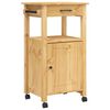 vidaXL Kj&oslash;kkenvogn MONZA 48x40x88,5 cm heltre furu