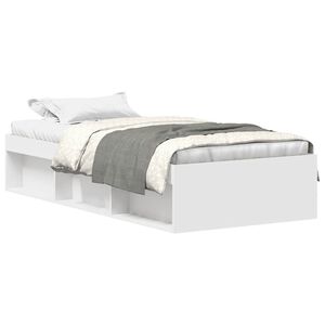 vidaXL Sengeramme hvit 90x200 cm