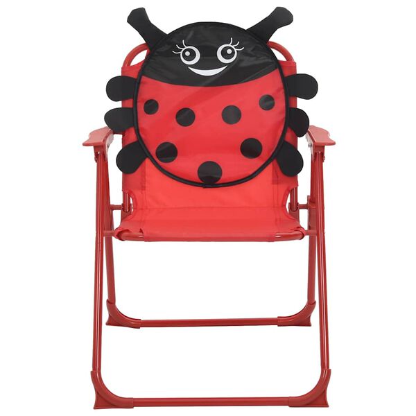 vidaXL Hagegruppe til barn med parasoll 3 deler r&oslash;d