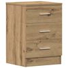 vidaXL Nattbord artisan eik 38x35x55 cm konstruert tre