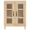 vidaXL Highboard sonoma eik 69,5x34x180 cm konstruert tre