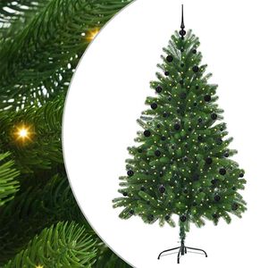 vidaXL Juletre med 300 LED med stativ gr&oslash;nn 210 cm PE
