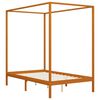 vidaXL Himmelsengeramme med 2 skuffer heltre furu 140x200 cm