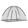 vidaXL Mongolsk myggnett med d&oslash;rer 220 netting&nbsp;svart&nbsp;200x120x130 cm