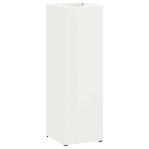 vidaXL Parasollstativ Hvit 15,5 x 15,5 x 49 cm Metall