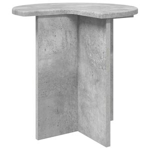 vidaXL Sidetabell med lagring Betonggr&aring; &Oslash; 39 x 38 cm Konstruert tre