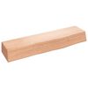 vidaXL Vegghylle lysebrun 40x10x6 cm behandlet heltre eik