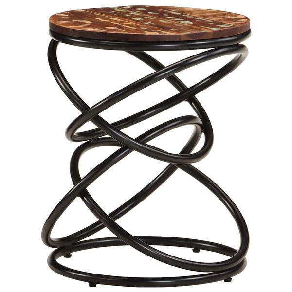 vidaXL Endebord 40x40x52 cm gjenvunnet heltre