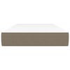vidaXL Madrass med pocketfjær gråbrun 90x190x20 cm stoff