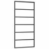 vidaXL Skyved&oslash;r med monteringssett svart 90x205 cm ESG-glass