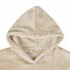 vidaXL Teppe-hettegenser Beige s Flanell