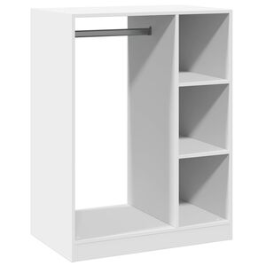 vidaXL Garderobe hvit 77x48x102 cm konstruert tre
