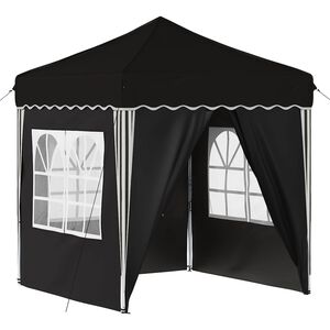 vidaXL Pop-up Festtelt 195 x 195 x 245 cm Svart Oxford Stoff