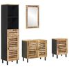 vidaXL Baderomsskapsett 4 stk. Naturlig 38 x 33 x 160 cm