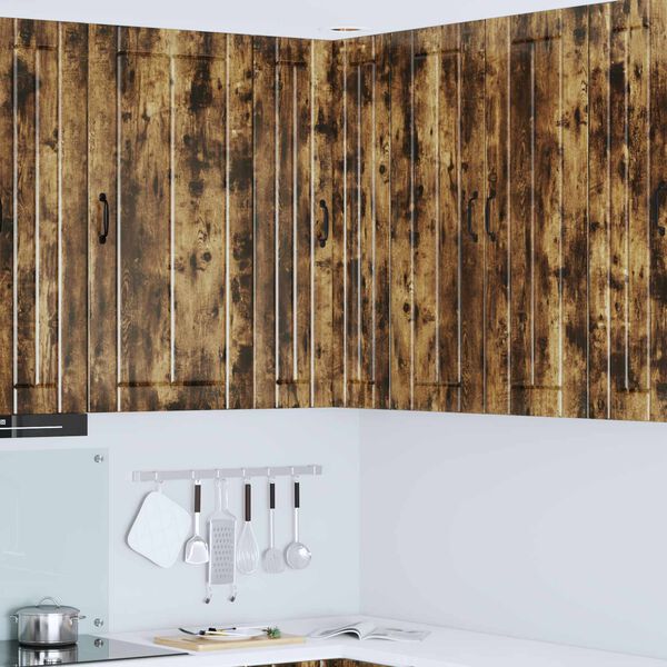 vidaXL Kj&oslash;kkenskap R&oslash;kt eik 57 x 57 x 100 cm Konstruert tre