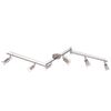 vidaXL Taklampe med 6 LED spoter Sateng Nikkel