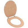 vidaXL Toalettsete MDF bambusdesign