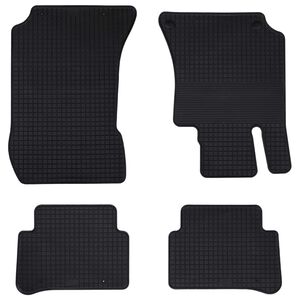 vidaXL Bilmatte 4 pcs Svart passer til MERCEDES E 2009-2016 Gummi