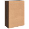 vidaXL Skjenk brun eik 60x31x84 cm konstruert tre