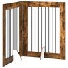 vidaXL Foldbar hundegitter med stativer 2 stk. R&oslash;kt Eik 160,5 cm