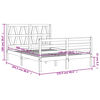vidaXL Sengeramme med hodegavl 120x200 cm heltre