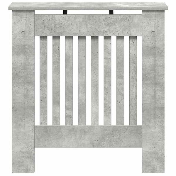 vidaXL Radiator Deksel Betonggr&aring; 78 x 19 x 81,5 cm Konstruert tre