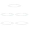 vidaXL passende for Flat Tre Ringer 5 pcs Hvit &Oslash;50 / 80 cm St&aring;l