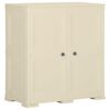 vidaXL Plastskap 79x43x85,5 cm tredesign hvit angora