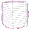 vidaXL Plantekasse 40x40x49,5 cm heltre douglasgran