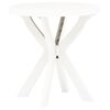 vidaXL Bistrobord hvit &Oslash;70 cm plast