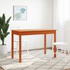 vidaXL Spisebord voksbrun 110x55x75 cm heltre furu