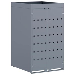 vidaXL Avfallsbeholderoppbevaring med plantehus for enkelt 240L s&oslash;ppelb&oslash;tte